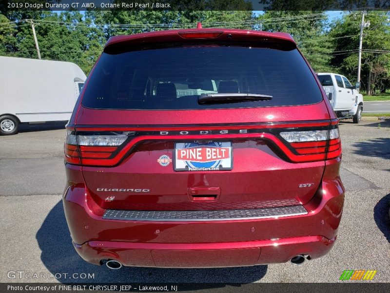 Octane Red Pearl / Black 2019 Dodge Durango GT AWD
