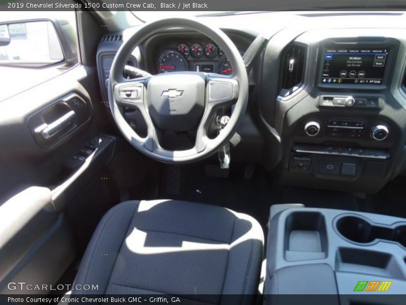 Black / Jet Black 2019 Chevrolet Silverado 1500 Custom Crew Cab