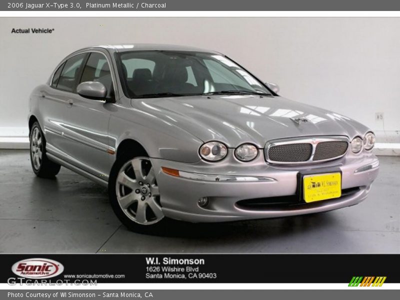 Platinum Metallic / Charcoal 2006 Jaguar X-Type 3.0