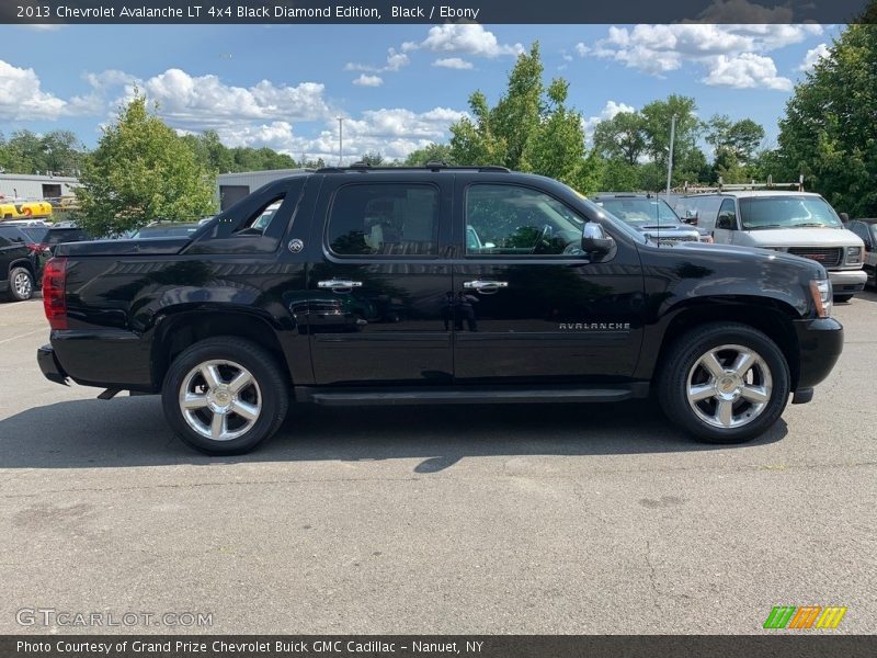 Black / Ebony 2013 Chevrolet Avalanche LT 4x4 Black Diamond Edition