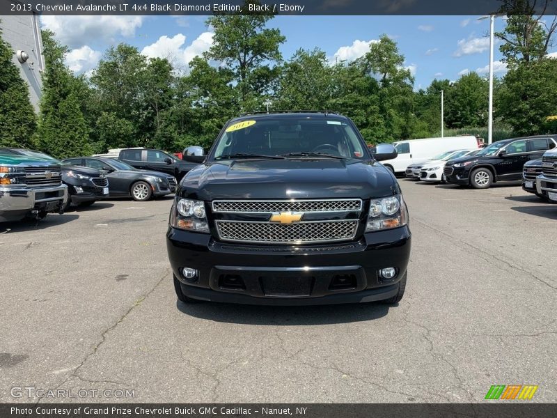 Black / Ebony 2013 Chevrolet Avalanche LT 4x4 Black Diamond Edition