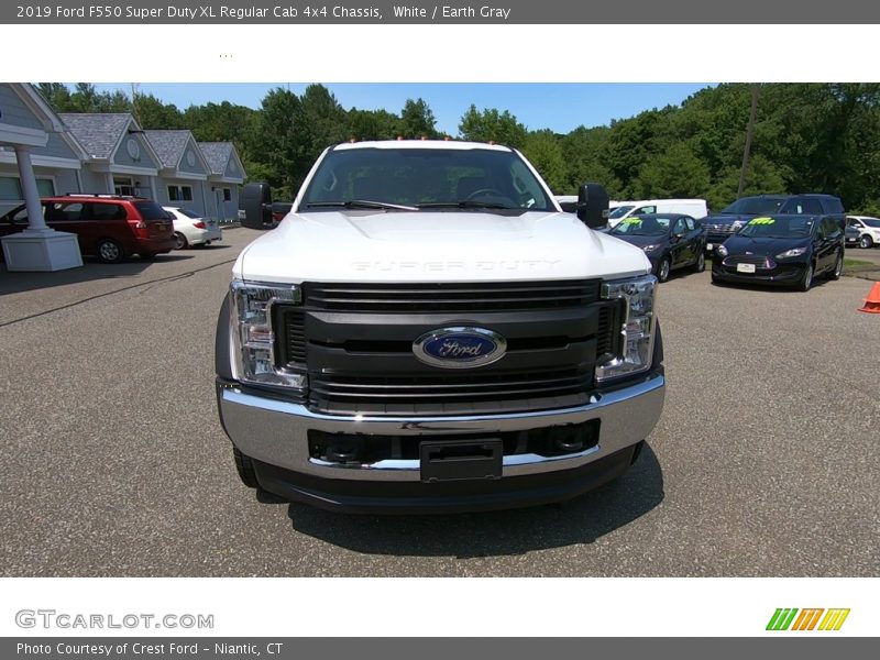 White / Earth Gray 2019 Ford F550 Super Duty XL Regular Cab 4x4 Chassis