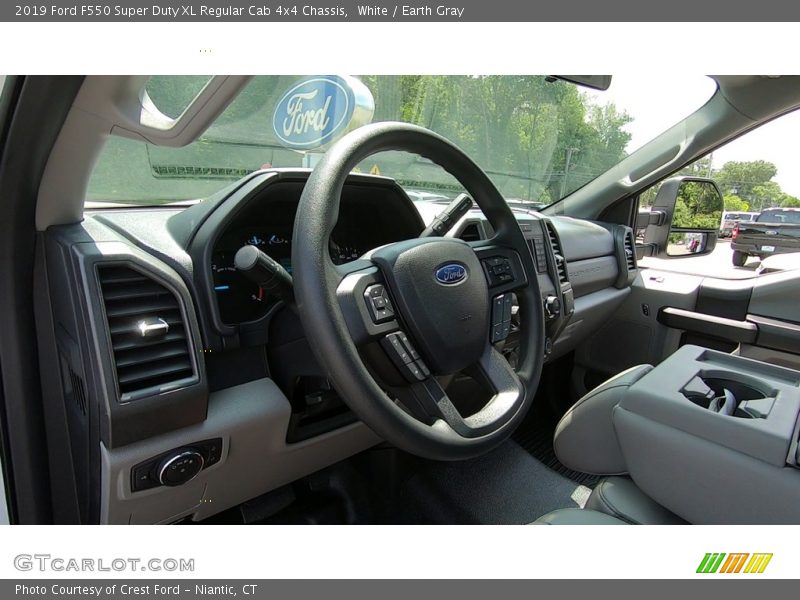 White / Earth Gray 2019 Ford F550 Super Duty XL Regular Cab 4x4 Chassis