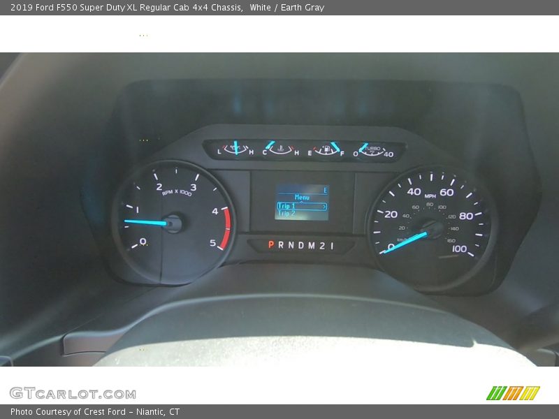 White / Earth Gray 2019 Ford F550 Super Duty XL Regular Cab 4x4 Chassis