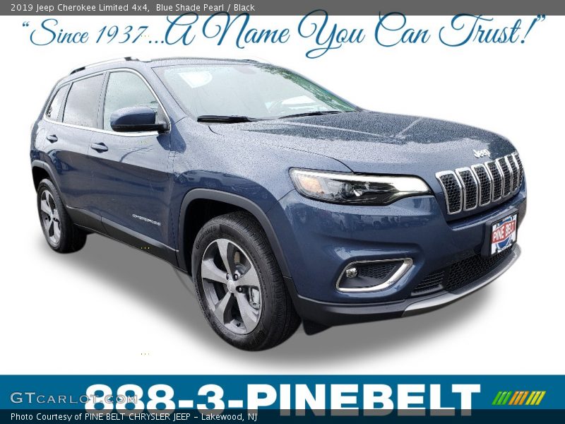 Blue Shade Pearl / Black 2019 Jeep Cherokee Limited 4x4
