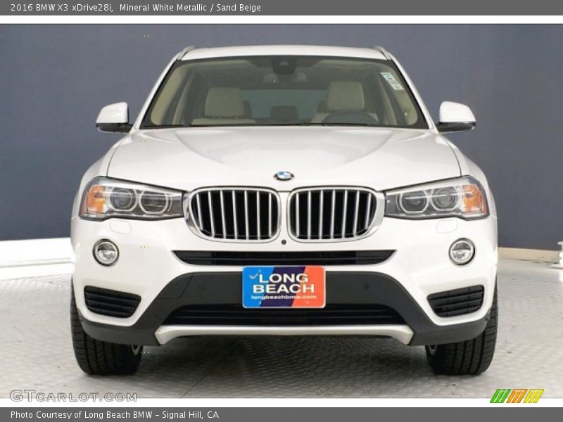Mineral White Metallic / Sand Beige 2016 BMW X3 xDrive28i