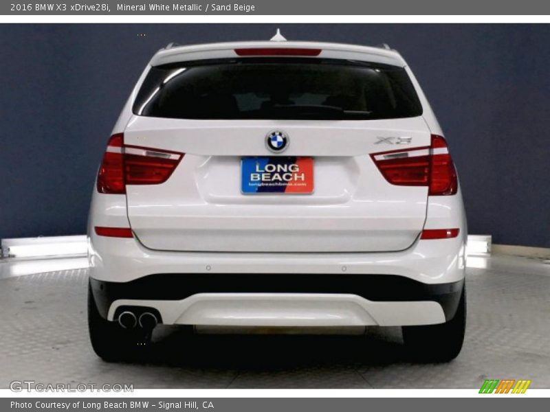 Mineral White Metallic / Sand Beige 2016 BMW X3 xDrive28i