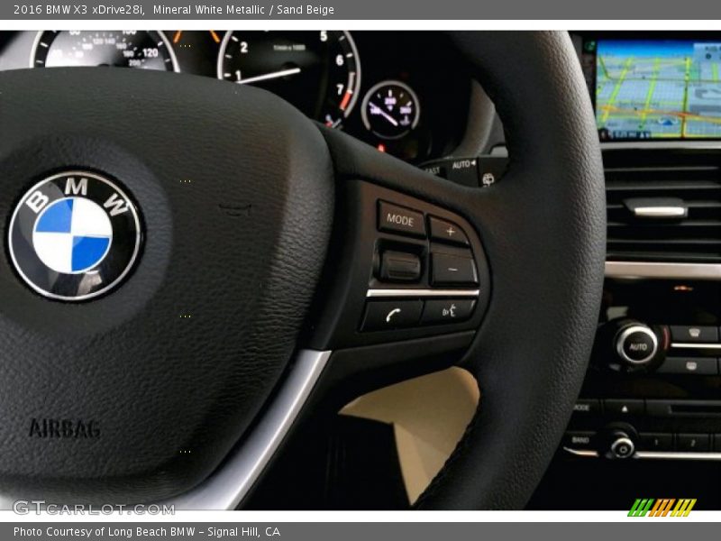 Mineral White Metallic / Sand Beige 2016 BMW X3 xDrive28i