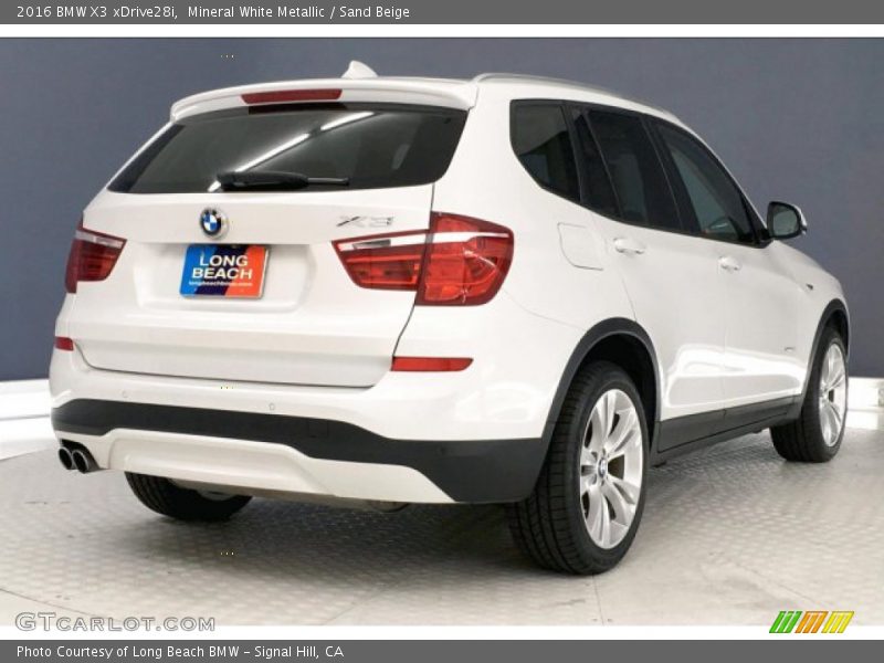 Mineral White Metallic / Sand Beige 2016 BMW X3 xDrive28i