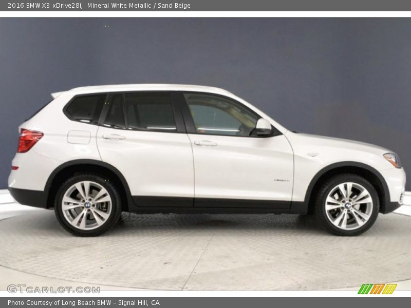 Mineral White Metallic / Sand Beige 2016 BMW X3 xDrive28i