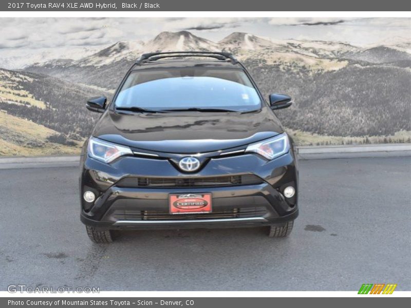 Black / Black 2017 Toyota RAV4 XLE AWD Hybrid