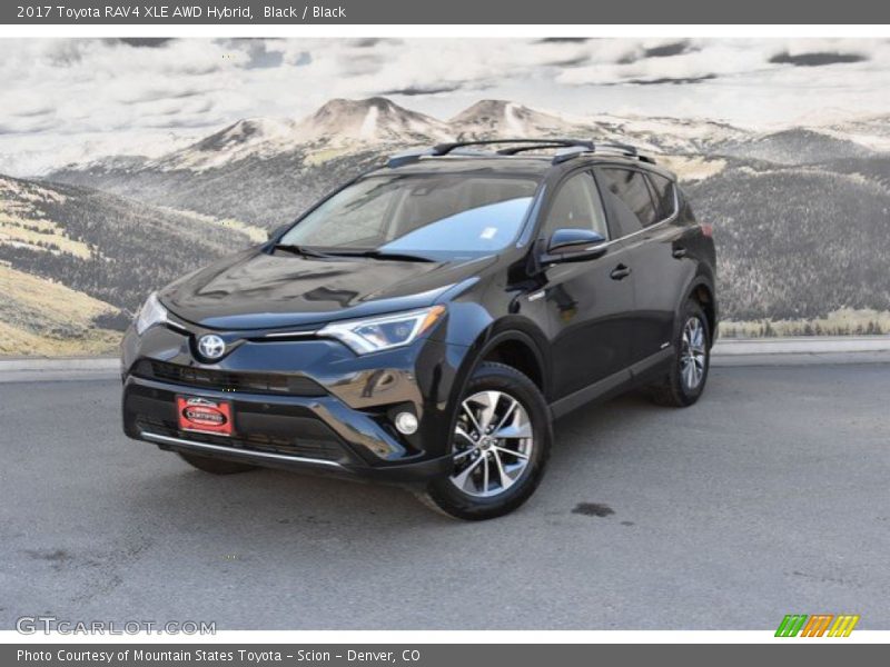 Black / Black 2017 Toyota RAV4 XLE AWD Hybrid