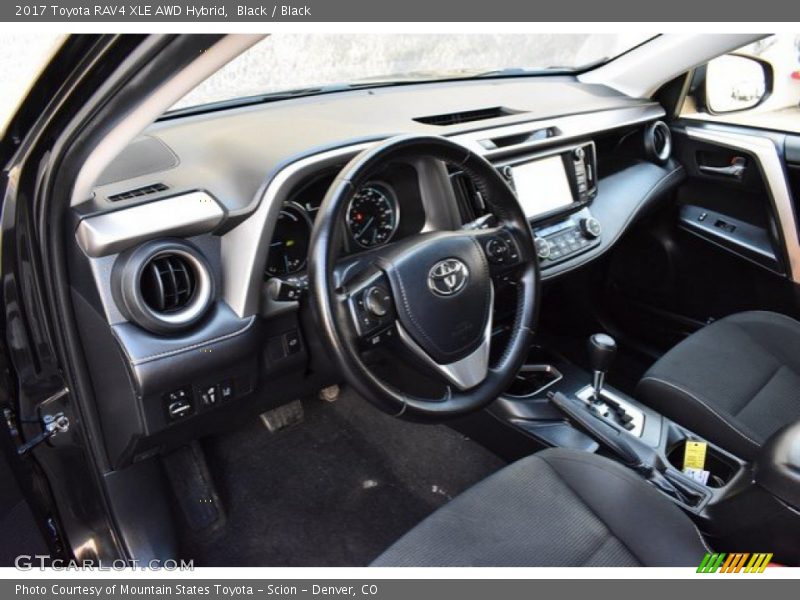 Black / Black 2017 Toyota RAV4 XLE AWD Hybrid