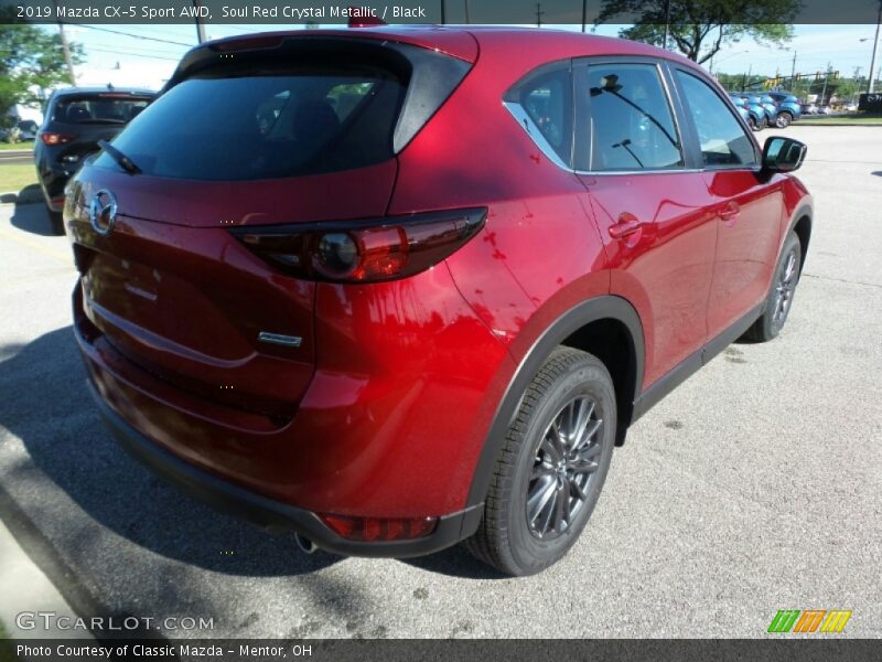 Soul Red Crystal Metallic / Black 2019 Mazda CX-5 Sport AWD