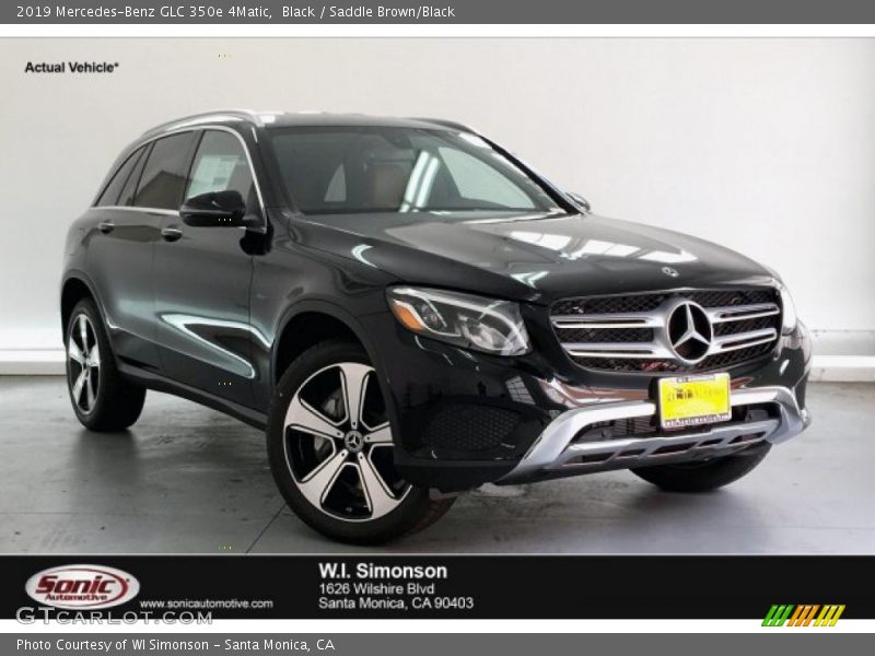Black / Saddle Brown/Black 2019 Mercedes-Benz GLC 350e 4Matic