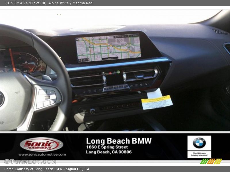 Alpine White / Magma Red 2019 BMW Z4 sDrive30i