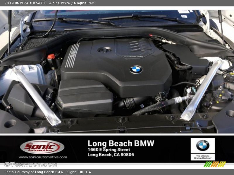 Alpine White / Magma Red 2019 BMW Z4 sDrive30i