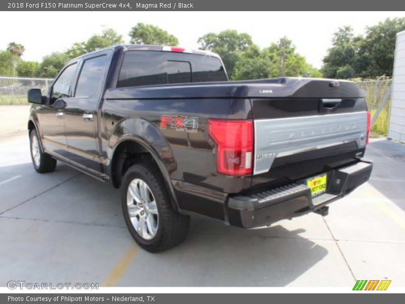 Magma Red / Black 2018 Ford F150 Platinum SuperCrew 4x4