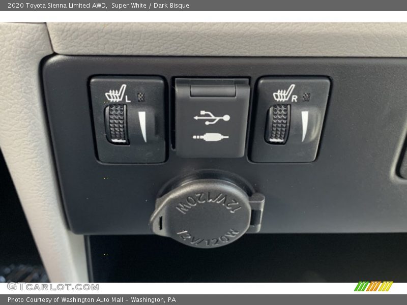 Super White / Dark Bisque 2020 Toyota Sienna Limited AWD