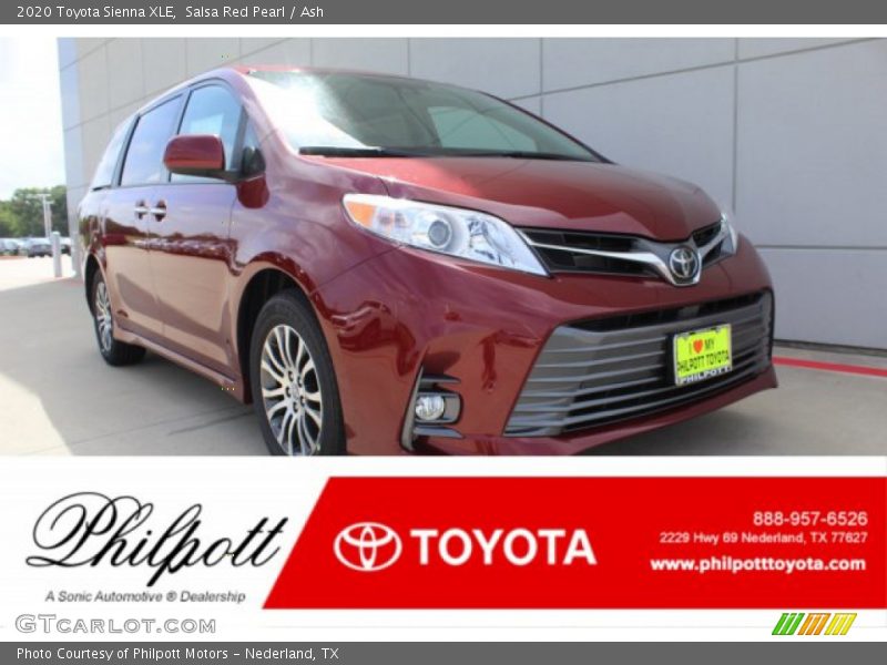 Salsa Red Pearl / Ash 2020 Toyota Sienna XLE