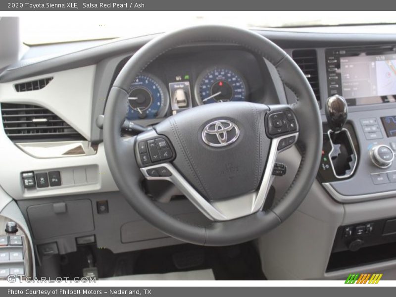 Salsa Red Pearl / Ash 2020 Toyota Sienna XLE