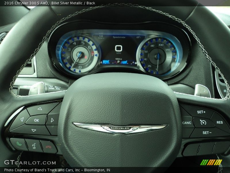 Billet Silver Metallic / Black 2016 Chrysler 300 S AWD
