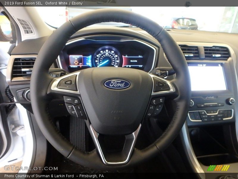 Oxford White / Ebony 2019 Ford Fusion SEL