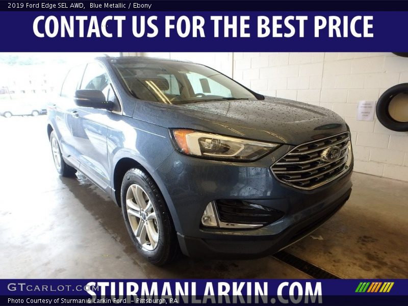 Blue Metallic / Ebony 2019 Ford Edge SEL AWD