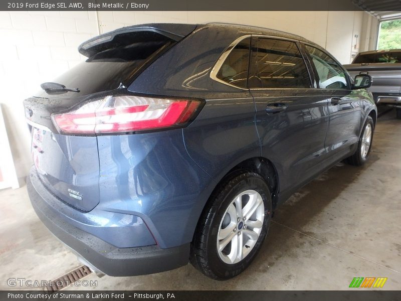 Blue Metallic / Ebony 2019 Ford Edge SEL AWD