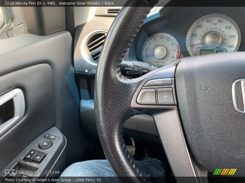 Alabaster Silver Metallic / Black 2010 Honda Pilot EX-L 4WD