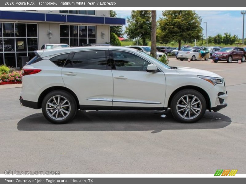 Platinum White Pearl / Espresso 2020 Acura RDX Technology