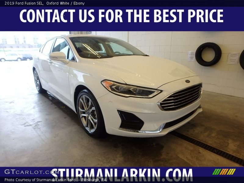 Oxford White / Ebony 2019 Ford Fusion SEL