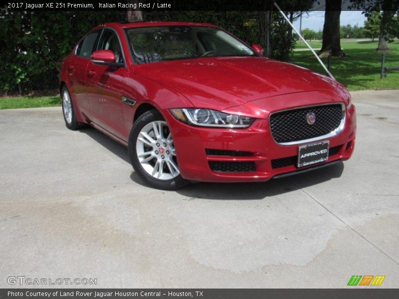 Italian Racing Red / Latte 2017 Jaguar XE 25t Premium
