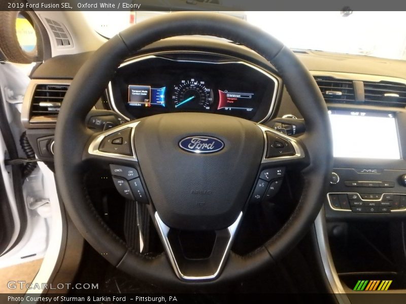 Oxford White / Ebony 2019 Ford Fusion SEL