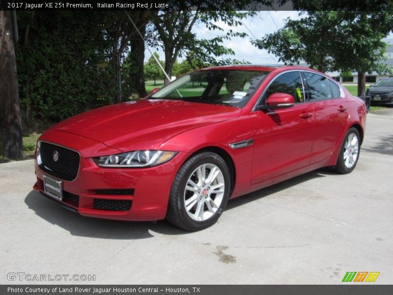 Italian Racing Red / Latte 2017 Jaguar XE 25t Premium