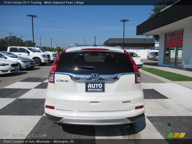 White Diamond Pearl / Beige 2016 Honda CR-V Touring