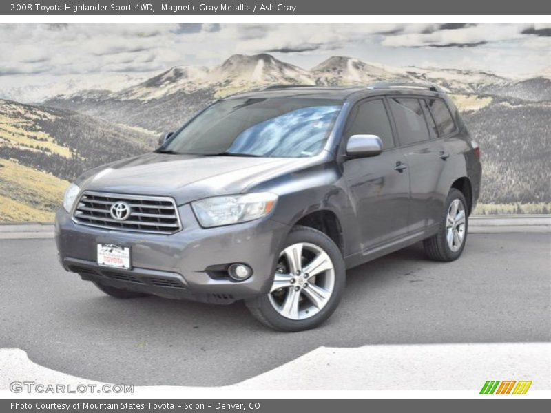 Magnetic Gray Metallic / Ash Gray 2008 Toyota Highlander Sport 4WD