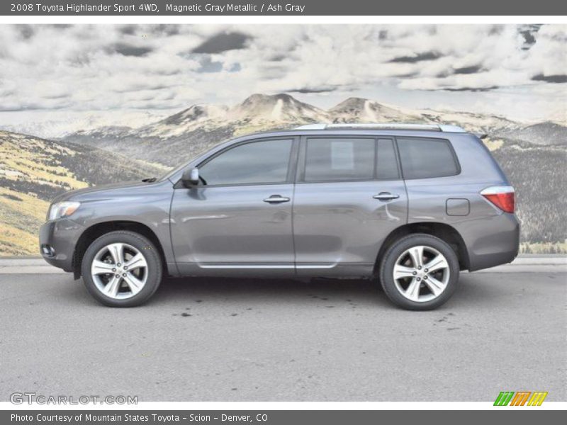 Magnetic Gray Metallic / Ash Gray 2008 Toyota Highlander Sport 4WD