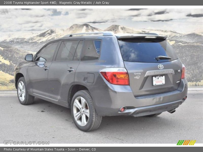 Magnetic Gray Metallic / Ash Gray 2008 Toyota Highlander Sport 4WD