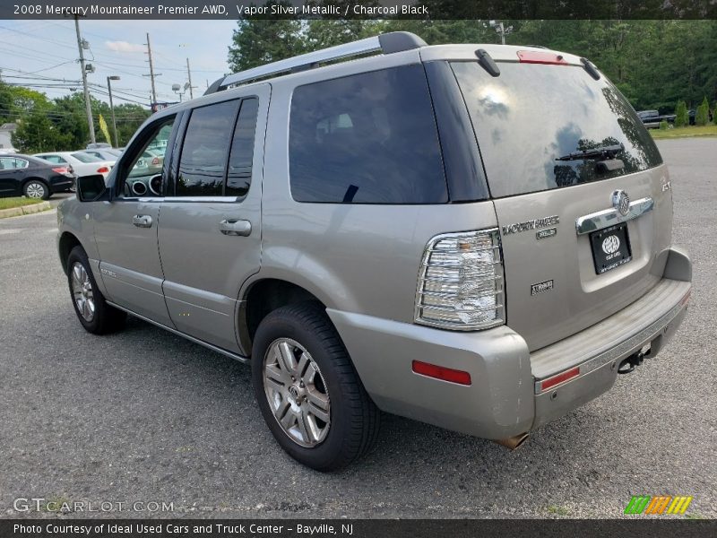 Vapor Silver Metallic / Charcoal Black 2008 Mercury Mountaineer Premier AWD