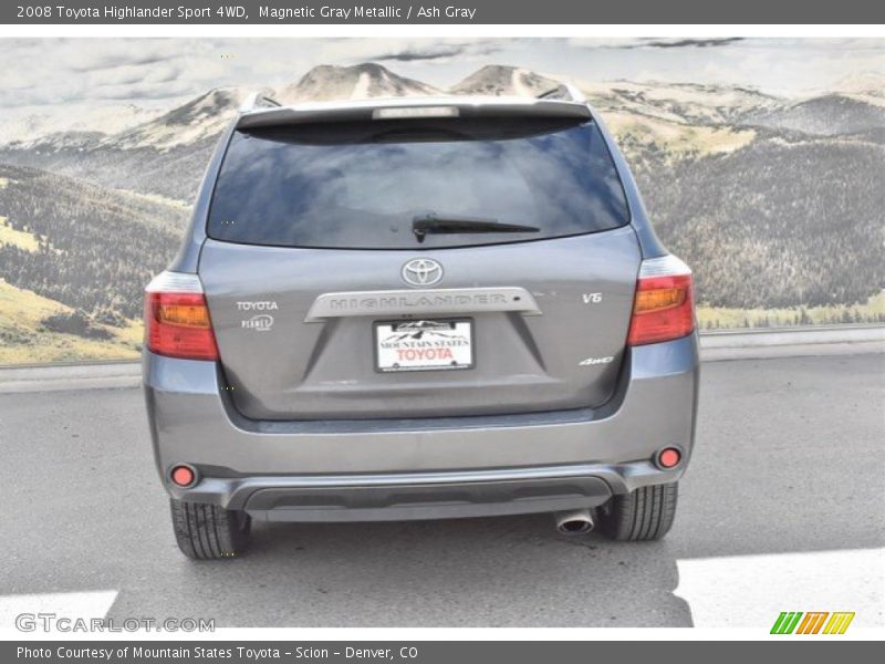 Magnetic Gray Metallic / Ash Gray 2008 Toyota Highlander Sport 4WD