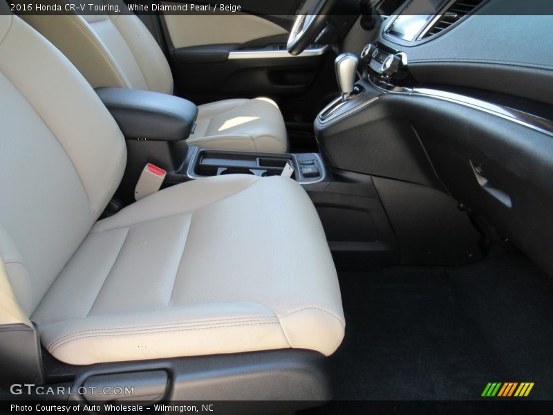 White Diamond Pearl / Beige 2016 Honda CR-V Touring