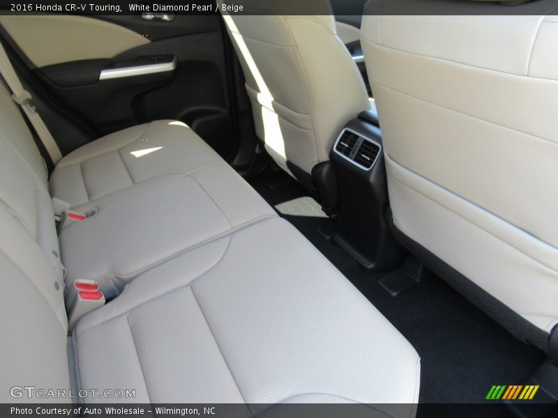 White Diamond Pearl / Beige 2016 Honda CR-V Touring