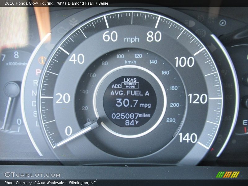 White Diamond Pearl / Beige 2016 Honda CR-V Touring