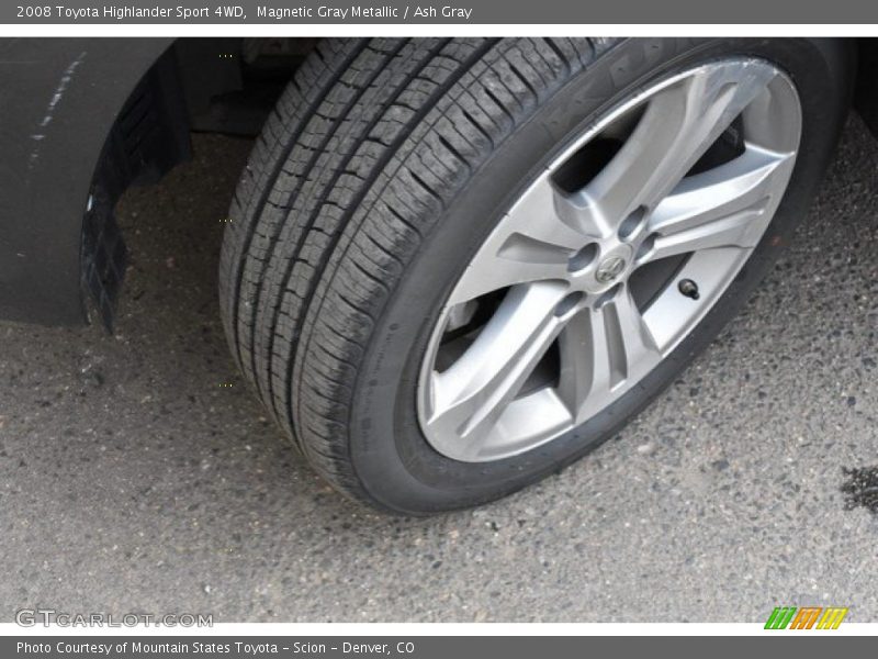 Magnetic Gray Metallic / Ash Gray 2008 Toyota Highlander Sport 4WD