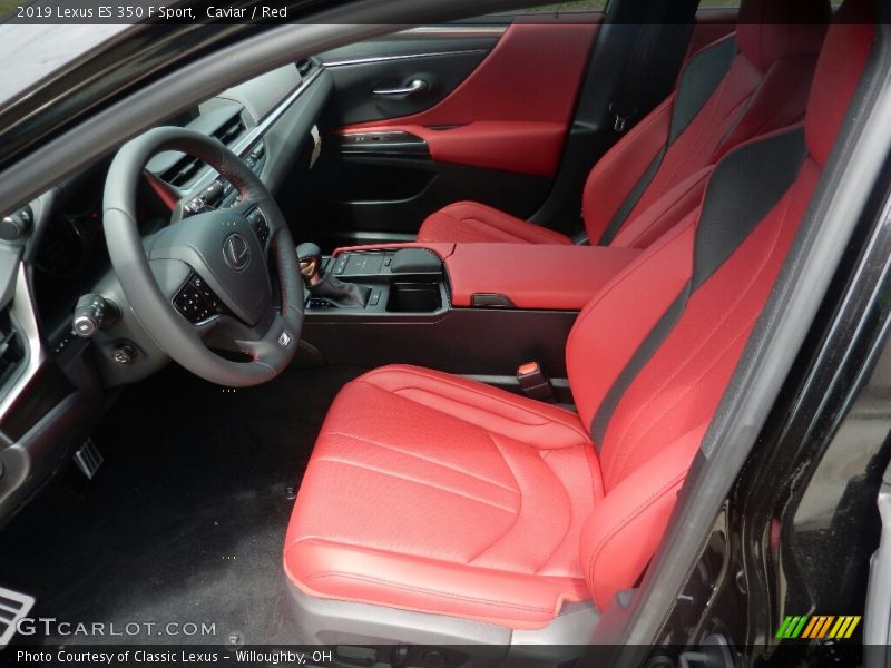 Caviar / Red 2019 Lexus ES 350 F Sport