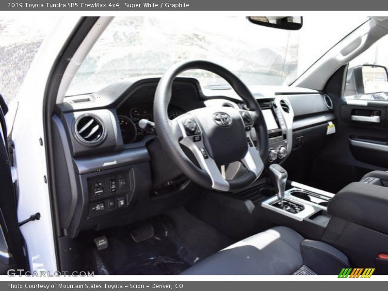 Super White / Graphite 2019 Toyota Tundra SR5 CrewMax 4x4
