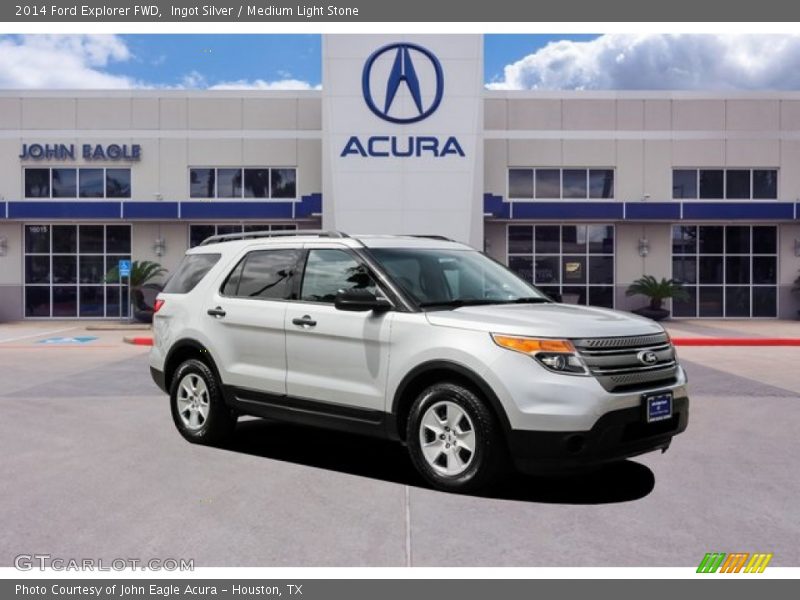 Ingot Silver / Medium Light Stone 2014 Ford Explorer FWD