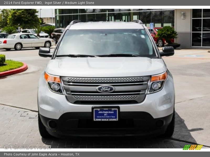 Ingot Silver / Medium Light Stone 2014 Ford Explorer FWD