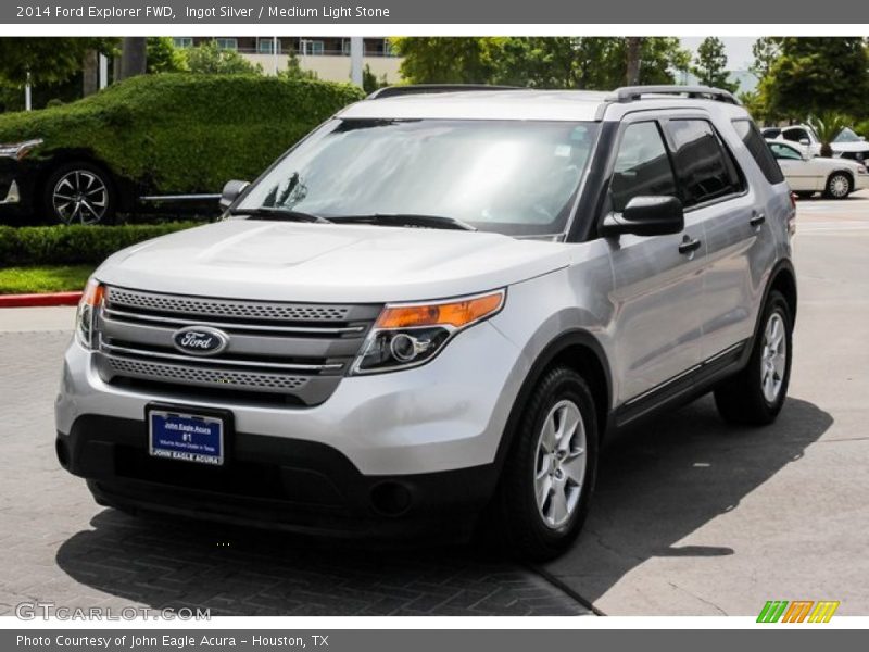 Ingot Silver / Medium Light Stone 2014 Ford Explorer FWD